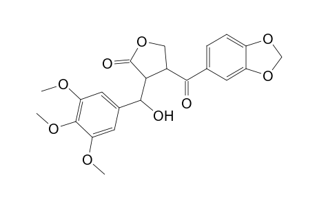 4-(Benzo[1,3]dioxol-5-carbonyl)-3-[hydroxy(3',4',5'-trimethoxyphenyl)methyl]-4,5-dihydrofuran-2(3H)-one