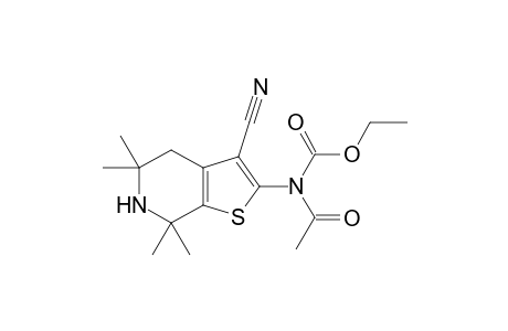 Ethyl N-Acetyl-N-(3-cyano-5,5,7,7-tetramethyl-4,5,6,7-tetrahydro-thieno[2,3-c]pyridin-2-yl)-carbamate