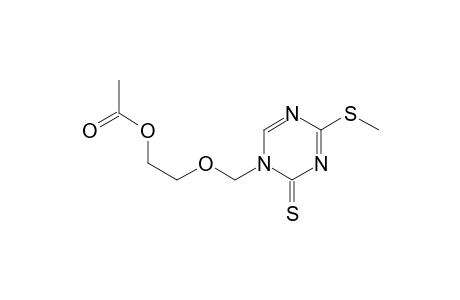 1-(2-O-Acetylethoxy)methyl-4-methylsulfanyl-1,3,5-triazine-2(1H)-thione