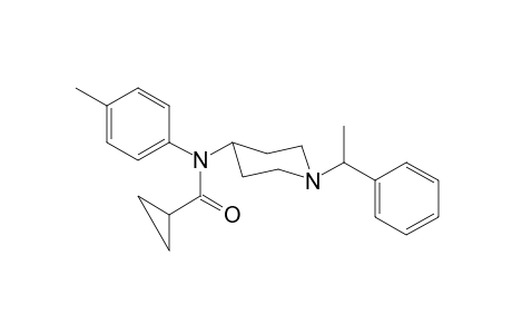 N-4-methylphenyl-N-[1-(1-phenylethyl)piperidin-4-yl]cyclopropanecarboxamide