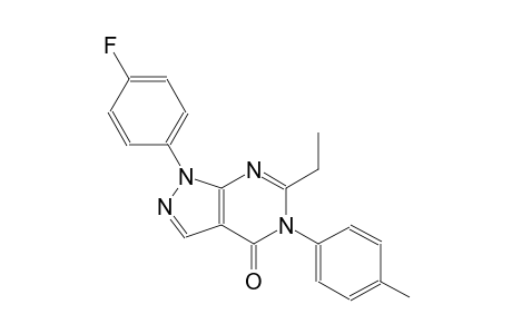4H-pyrazolo[3,4-d]pyrimidin-4-one, 6-ethyl-1-(4-fluorophenyl)-1,5-dihydro-5-(4-methylphenyl)-