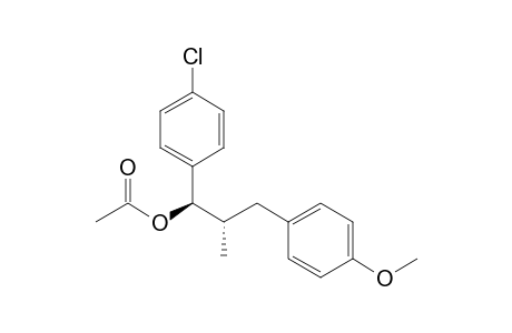 (1R,2S)-1-Acetoxy-3-(4-methoxyphenyl)-1-(4-chlorophenyl)-2-methylpropane