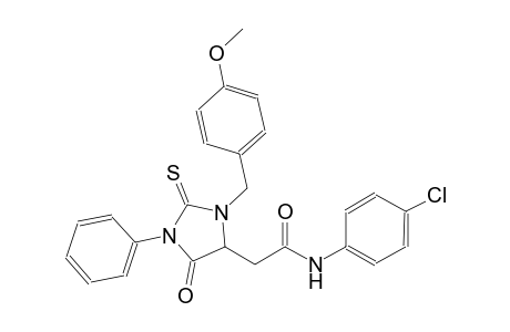 N-(4-chlorophenyl)-2-[3-(4-methoxybenzyl)-5-oxo-1-phenyl-2-thioxo-4-imidazolidinyl]acetamide