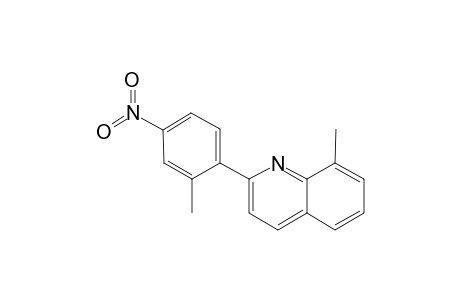 Quinoline, 8-methyl-2-(2-methyl-4-nitrophenyl)-