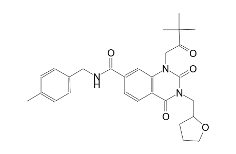 7-quinazolinecarboxamide, 1-(3,3-dimethyl-2-oxobutyl)-1,2,3,4-tetrahydro-N-[(4-methylphenyl)methyl]-2,4-dioxo-3-[(tetrahydro-2-