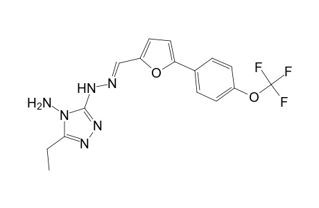 (4-amino-5-ethyl-1,2,4-triazol-3-yl)-[(E)-[5-[4-(trifluoromethoxy)phenyl]-2-furyl]methyleneamino]amine