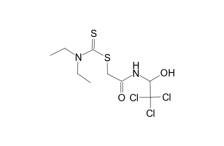 carbamodithioic acid, diethyl-, 2-oxo-2-[(2,2,2-trichloro-1-hydroxyethyl)amino]ethyl ester