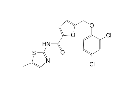 5-[(2,4-dichlorophenoxy)methyl]-N-(5-methyl-1,3-thiazol-2-yl)-2-furamide