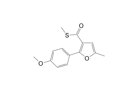 2-(4-methoxyphenyl)-5-methyl-3-furancarbothioic acid S-methyl ester