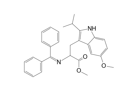 Methyl 5-methoxy-2-isopropyl-N-(diphenylmethylene)-DL-tryptophanate