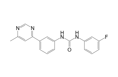 Urea, N-(3-fluorophenyl)-N'-[3-(6-methyl-4-pyrimidinyl)phenyl]-