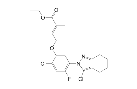 2-Butenoic acid, 4-[2-chloro-5-(3-chloro-4,5,6,7-tetrahydro-2H-indazol-2-yl)-4-fluorophenoxy]-2-methyl-, ethyl ester