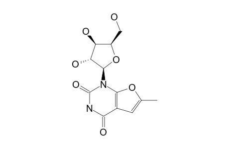 4-D-XYLOFURANOSYL-6-METHYLFURO-[2,3-D]-PYRIMIDINE-1,3-DIONE