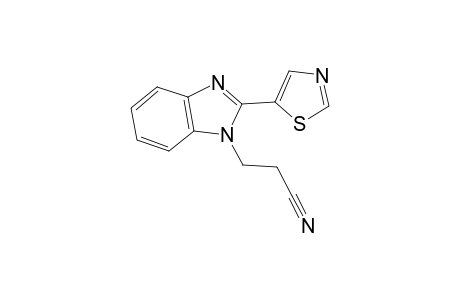3-(2-Thiazol-5-ylbenzimidazol-1-yl)propanenitrile