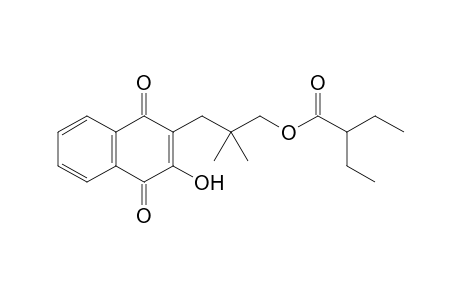 3-(1,4-Dihydro-2-hydroxy-1,4-dioxonaphthalen-3-yl)-2,2-dimethylpropyl 2-Ethylbutanoate