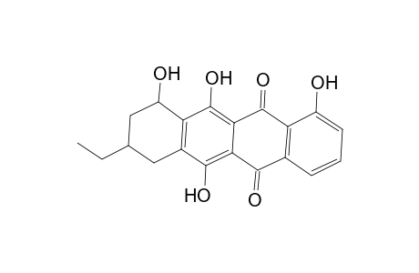 5,12-Naphthacenedione, 8-ethyl-7,8,9,10-tetrahydro-1,6,10,11-tetrahydroxy-, (8R-cis)-