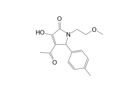 4-acetyl-3-hydroxy-1-(2-methoxyethyl)-5-(4-methylphenyl)-1,5-dihydro-2H-pyrrol-2-one