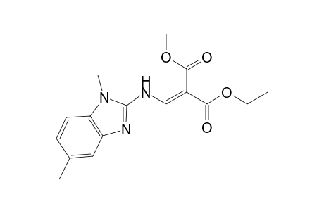 Ethyl Methyl 1-{[1',5'-dimethylbenz-(1',3' )-diazol-2'-yl]amino}ethene-2,2-dicarboxylate