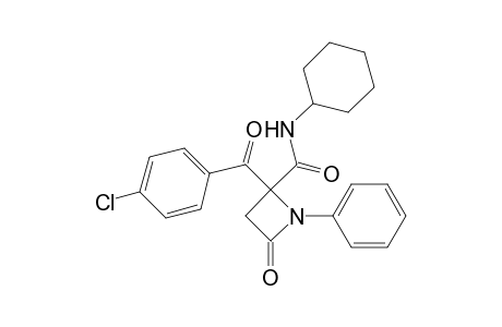 2-(4-Chlorobenzoyl)-N-cyclohexyl-1-phenyl-4-oxoazetidine-2-carboxamide