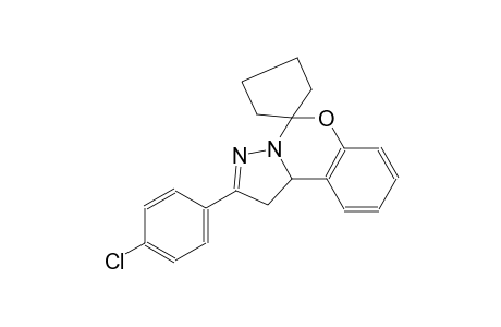 2-(4-chlorophenyl)-1,10b-dihydrospiro[benzo[e]pyrazolo[1,5-c][1,3]oxazine-5,1'-cyclopentane]