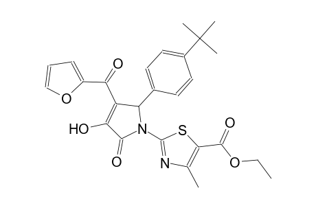 ethyl 2-[2-(4-tert-butylphenyl)-3-(2-furoyl)-4-hydroxy-5-oxo-2,5-dihydro-1H-pyrrol-1-yl]-4-methyl-1,3-thiazole-5-carboxylate