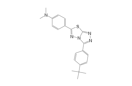 4-[3-(4-tert-butylphenyl)[1,2,4]triazolo[3,4-b][1,3,4]thiadiazol-6-yl]-N,N-dimethylaniline