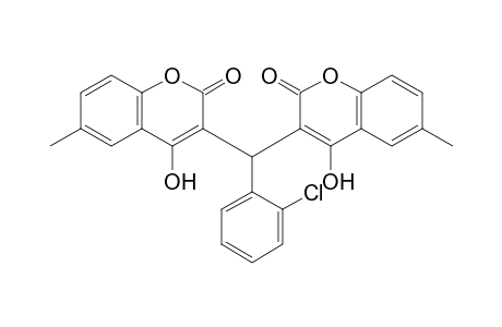 3-[(2-chlorophenyl)(4-hydroxy-6-methyl-2-oxo-2H-chromen-3-yl)methyl]-4-hydroxy-6-methyl-2H-chromen-2-one