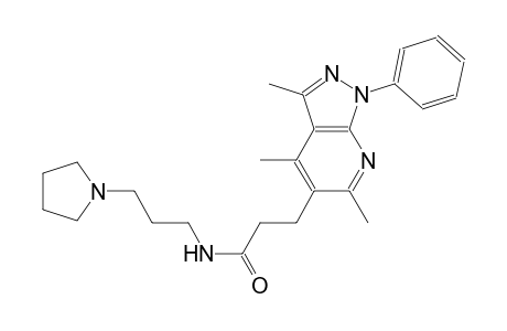 1H-pyrazolo[3,4-b]pyridine-5-propanamide, 3,4,6-trimethyl-1-phenyl-N-[3-(1-pyrrolidinyl)propyl]-