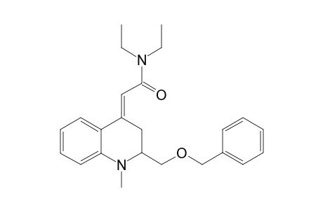 (E)-2-[2-BENZYLOXYMETHYL-1-METHYL-2,3-DIHYDROQUINOLIN-4(1H)-YLIDENE]-N,N-DIETHYLACETAMIDE
