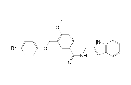 3-[(4-bromophenoxy)methyl]-N-(1H-indol-2-ylmethyl)-4-methoxybenzamide