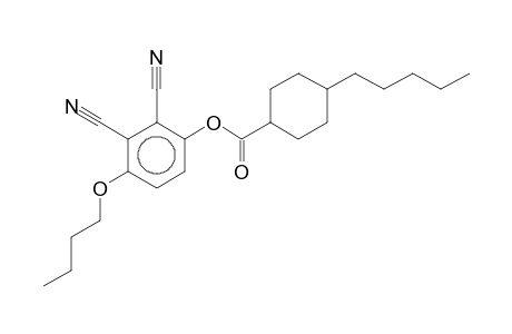 4-Butoxy-2,3-dicyanophenyl 4-pentylcyclohexanecarboxylate