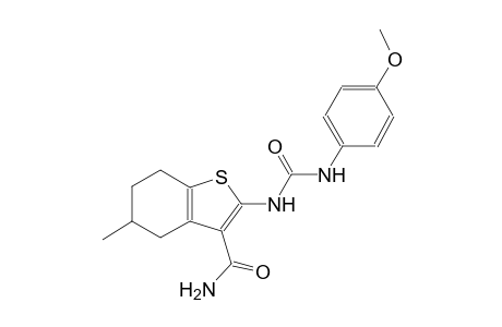 benzo[b]thiophene-3-carboxamide, 4,5,6,7-tetrahydro-2-[[[(4-methoxyphenyl)amino]carbonyl]amino]-5-methyl-