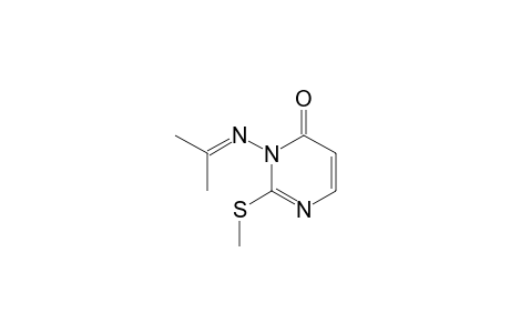 1-(N-Isopropylideneamino)-1,6-dihydro-2-methylthio-6-oxopyrimidine