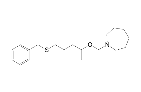 1-[1-(Benzylsulfanyl)pentan-2-yloxymethyl]azepane