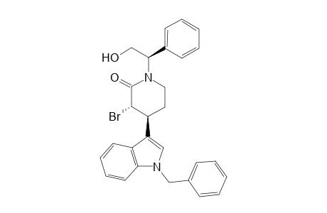 (3S,4S)-3-bromanyl-1-[(1R)-2-oxidanyl-1-phenyl-ethyl]-4-[1-(phenylmethyl)indol-3-yl]piperidin-2-one