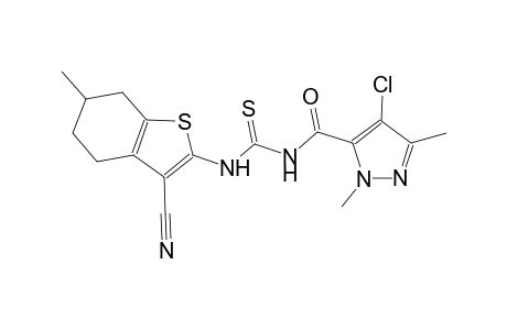 N-[(4-chloro-1,3-dimethyl-1H-pyrazol-5-yl)carbonyl]-N'-(3-cyano-6-methyl-4,5,6,7-tetrahydro-1-benzothien-2-yl)thiourea