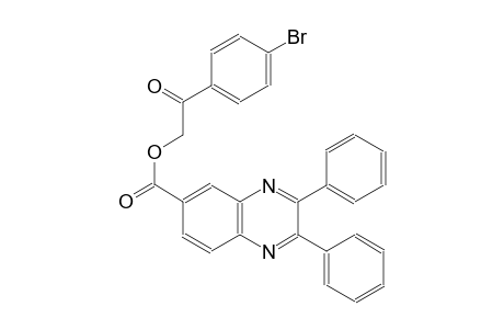 6-quinoxalinecarboxylic acid, 2,3-diphenyl-, 2-(4-bromophenyl)-2-oxoethyl ester