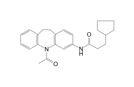 N-(5-Acetyl-10,11-dihydro-5H-dibenzo[b,f]azepin-3-yl)-3-cyclopentyl-propionamide