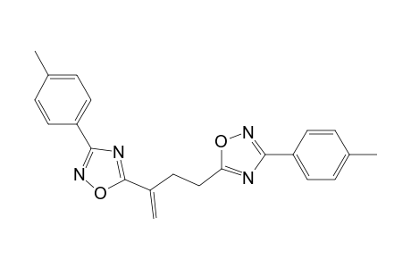 3-(4-Methylphenyl)-5-[3-[3-(4-methylphenyl)-1,2,4-oxadiazol-5-yl]but-3-enyl]-1,2,4-oxadiazole