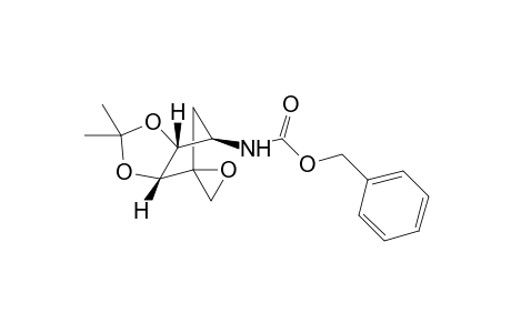 (+/-)-1beta-(Benzyloxycarbonylamino)-2alpha,3alpha-dihydroxy-2alpha,3alpha-O-isopropylidene-4-methylidene-cyclopentane oxide