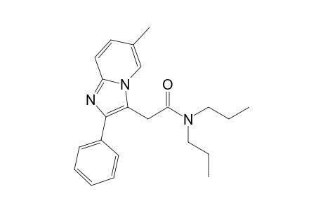 2-(6-methyl-2-phenyl-3-imidazo[1,2-a]pyridinyl)-N,N-dipropylacetamide