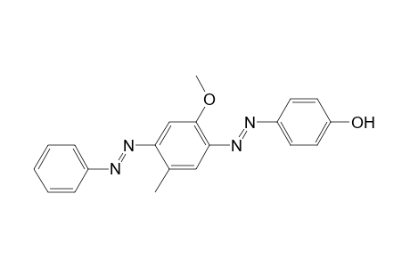 2-Phenylazo-4-methoxy-5-(4-hydroxyphenylazo)toluene