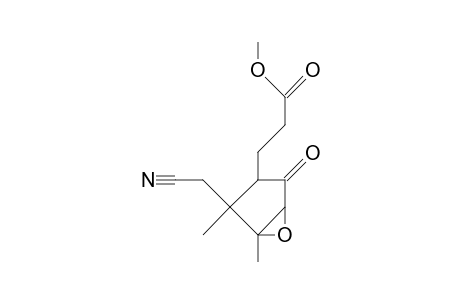 3,4-Epoxy-1-(2-methoxycarbonyl-ethyl)-2-cyanomethyl-2,3-dimethyl-5-cyclopentanone