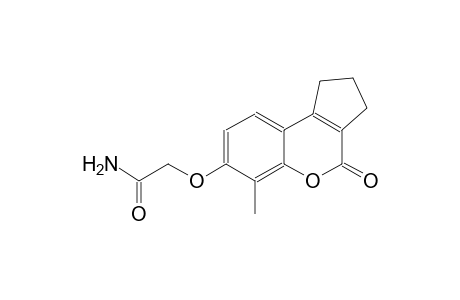 2-[(6-methyl-4-oxo-1,2,3,4-tetrahydrocyclopenta[c]chromen-7-yl)oxy]acetamide