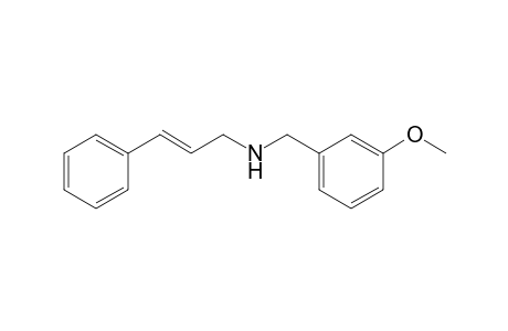 Benzenemethanamine, 3-methoxy-N-(3-phenyl-2-propenyl)-