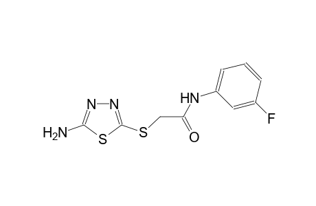 2-[(5-amino-1,3,4-thiadiazol-2-yl)sulfanyl]-N-(3-fluorophenyl)acetamide