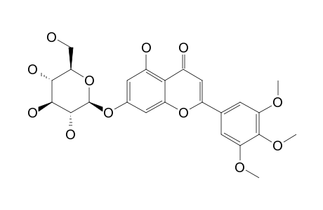 TRICETIN-3',4',5'-TRIMETHYLETHER-7-O-BETA-D-GLUCOPYRANOSIDE