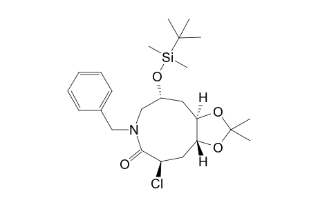 (3R,5R,6R,8R)-1-Benzyl-8-(tert-butyldimethylsilyloxy)-3-chloro-5,6-isopropylidenedioxyazonan-2-one