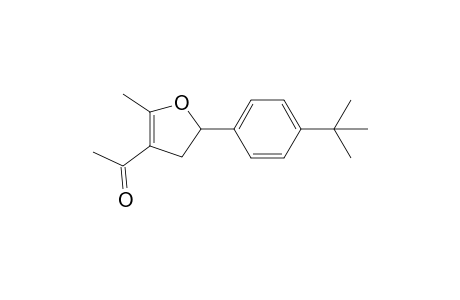 1-(5-(4-(tert-Butyl)phenyl)-2-methyl-4,5-dihydrofuran-3-yl)ethan-1-one