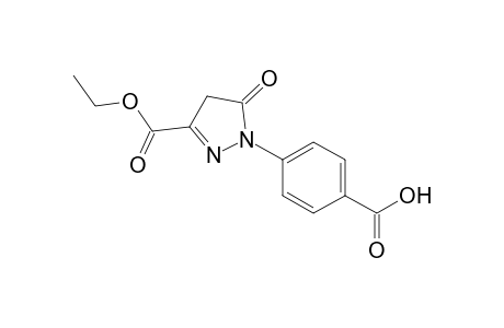 1H-pyrazole-3-carboxylic acid, 1-(4-carboxyphenyl)-4,5-dihydro-5-oxo-, 3-ethyl ester